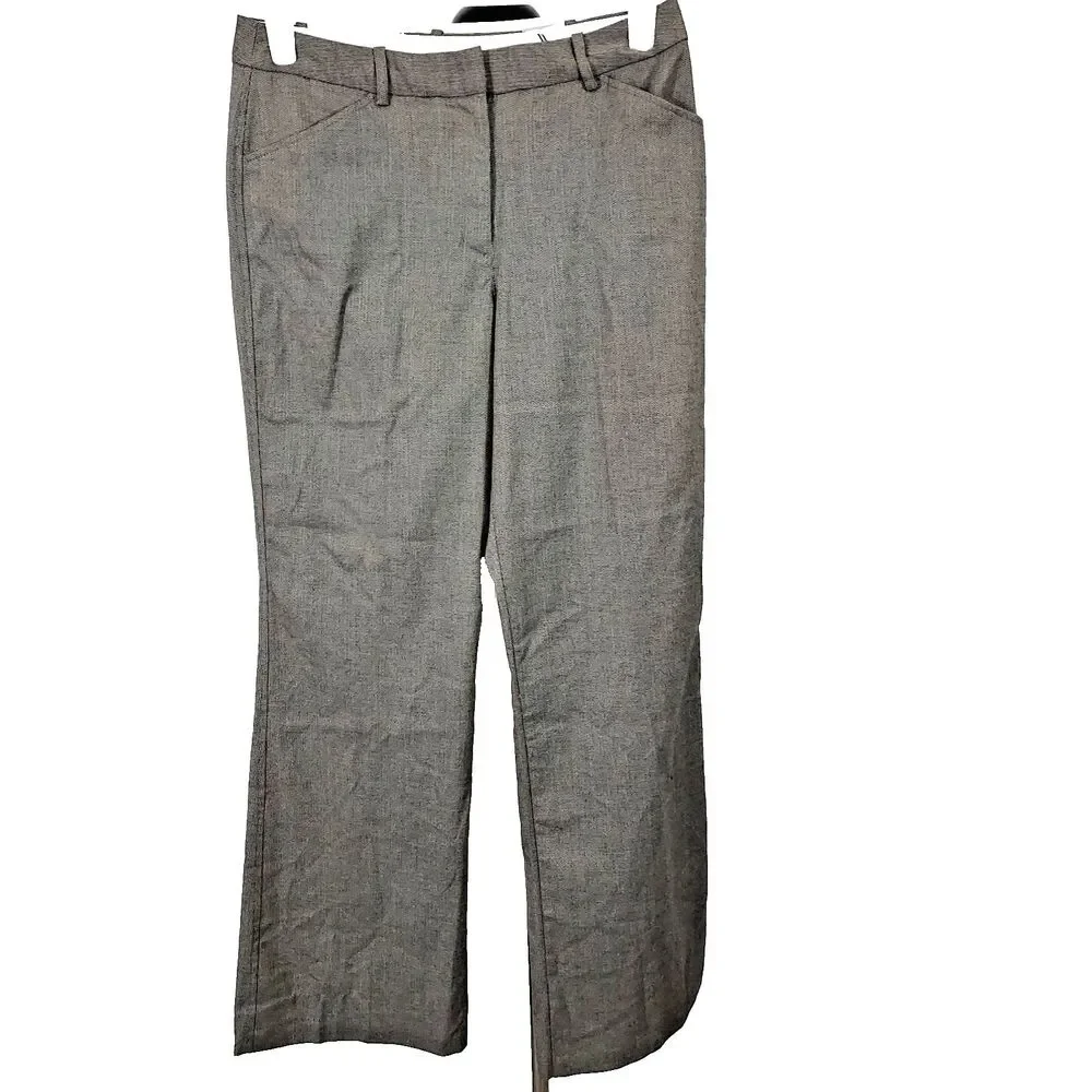 Worthington Dress Pants Womens Size 10 Tan Black Trouser Modern Fit Office NWT